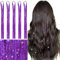 WENNALIFE Pennello per Capelli Lilla, 120 cm, Tinsel 1200 Ciocche di Brillantini, per Festival, Feste - Ragazze
