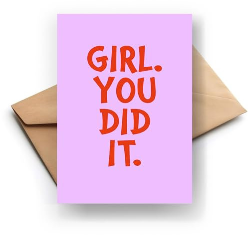 FORYOU24 Postkarte you did it, Glückwunschkarte Grußkarte Karte Billet Geburtstag zum Geburtstag Happy Birthday Mann Frau Postkarte mit Umschlag (KTP_002)