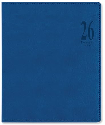 Letts of London Milano Quarto Vertikaler Wochenansicht 2026 Terminplaner mit Terminen, Blau, 26-080562