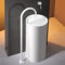 Robinet Baignoire Blanc Ilot, Caché Un Seul Trou Mitigeur Baignoire a Poser Encastrable,Blanc