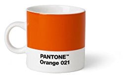 Copenhagen Design PANTONE Espresso Cup, small coffee cup, fine china (ceramic), 120 ml, Orange
