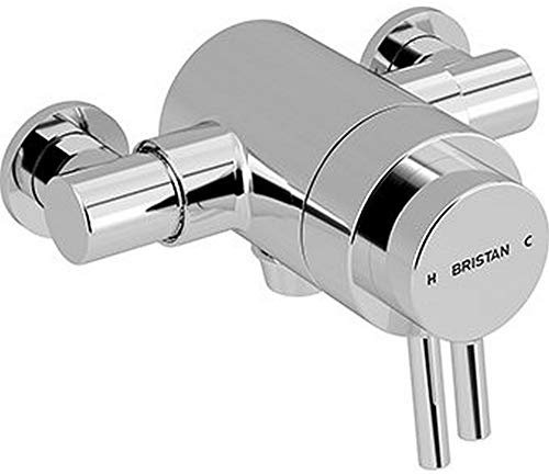 Bristan PM2 CSHXVO C Prism Exposed konzentrisches Duschventil, Chrom, Bodenauslass