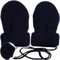 alles-meine.de GmbH sehr weiche Merino-Wolle Strick & Fleece - Fausthandschuhe - dunkel BLAU - Größe: 1 bis 2 Jahre - Baumwolle & Schurwolle - Kinder/Baby - gefüttert - o..