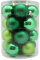 MAGIC Weihnachtskugeln Glas 6cm 20 STK. Christbaumkugeln Farbe: Evergreens (hellgrün grün dunkelgrün)