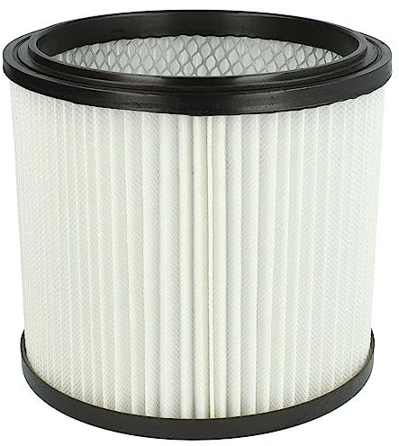 vhbw 1x filtre plissé compatible avec Aqua Vac Aqua Steel 40, BOXTER 15 P, BOXTER 15 S, BOXTER 20 S, BOXTER 30 S, Bulldog, EXCELL 20 S aspirateur - noir/blanc