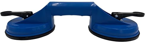 TECTOOL Saugheber aus Kunststoff Ø 115 mm | Tragkraft bis 25 kg | Vakuumheber für Glas, Fliesen, Blech & Kunststoff | Einhandbedienung | Profi-Saugnapf für Montage & Transport