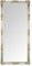 MO.WA Wandspiegel groß Spiegel klassisch Barock 82x182 Blattsilber Ganzkörperspiegel Klassischer Lehnspiegel Bodenspiegel Großer Spiegel mit Holzrahmen Silber Antik Klassisch