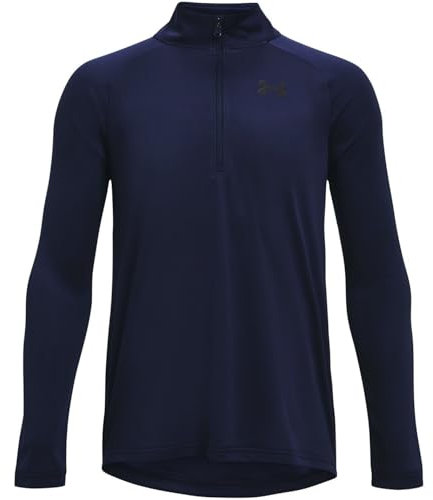 Under Armour Jungen UA Tech 2.0 1/2 Zip, leichtes, langärmeliges Sportshirt mit halbem Reißverschluss, schweißableitendes und schnell trocknendes Funktionsshirt