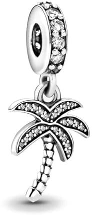 G 150 Charm Palmier, Argent 925, Compatible avec Bracelet Pandora