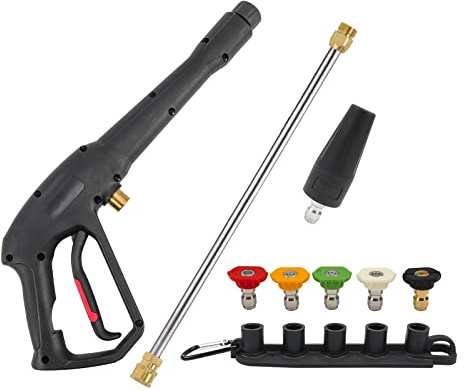 BEAR FORCE Pressure Washer Spray Gun Kit, Brass, 3000 psi, Compatible with Greenworks, Karcher, Homelite, Ryobi, Sun Joe, Stanley Pressure Washers