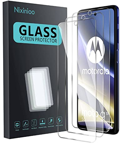 Nixinioo [3 Pièces] Verre Trempé Film Protection écran pour Motorola Moto G51/G60s/G60/G40,Anti-Rayures, Dureté 9H, HD,Glass Screen Protector