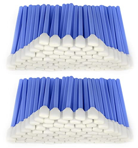 200pcs 5.11 Square Rectangle Foam Cleaning Swab Sticks (Blue)