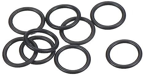 PATIKIL 20 Stück Dichtungsringe O-Ringe Gummidichtung 9mm AD 7mm ID 1mm Dicke Nitrilgummi Unterlegscheibe Dichtungssatz Gummischeiben für Auto Klimaanlage Wasserhahn Rohr Schwarz