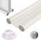 Burlete Puerta Entrada Adaptable hasta 93 cm para Exterior e Interior Reduce Entrada de luz,Polvo,bichos y Ruido - Burlete bajo Puerta Aislante Termico Frio/Calor (Blanco Tope)
