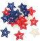 RORPOIR 24st Rattan-Ornamente 4. Juli Schmuck Für Baum Patriotischer Rattanstern 4. Juli Dekoration Boho-Rattan-Stern Rattan-Sterne-Ornament Handgefertigter Rattanstern Materialpaket Weben