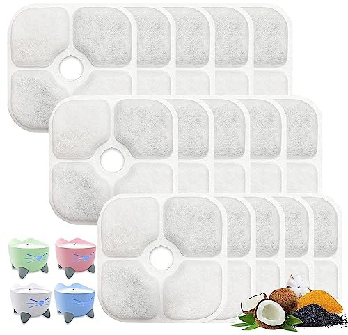 Filtro Fuente para Gatos Pixi 15 Filtros Filtros Fuente Gatos Compatibles con Catit Pixi Cat Triple para Filtración Fuente Gatos Mantenga a Su Gato Sano e Hidratadotriple para Filtración Fuente