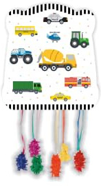 CONVER PARTY - Pinata Traffic - Partyartikel - Kinderpartys, Geburtstage und Feiern - Autodekoration - 33x28CM
