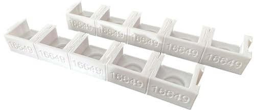 eXODA 10x Halterung für Wago 3er Klemmen Typ 221-413 Befestigungsadapter Weiss - Steckbar und kombinierbar mit anderen Klemmenhaltern für sichere Elektroinstallation.