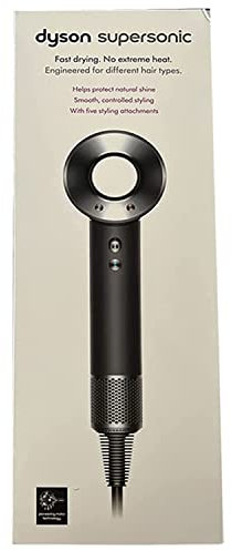 Dyson Supersonic HD07 Hair Dryer (Black/Nickel) (Renewed)