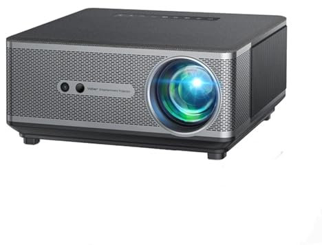 NQYZZFD Projector 4K, 650 ANSI WiFi6 Bluetooth, Native 1080P LCD, Auto Focus & Keystone, Home Movie Projector for Smartphone/TV Stick/PPT/PS5