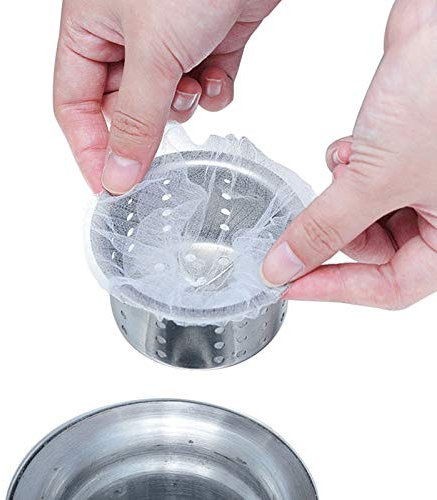 TRITAM 200 Piezas Filtro del de Cocina Anti-Obstrucción para Lavar Platos Filtro de Residuos Bolsa de Basura Bolsa de Corte de Agua Escurridor de Piso de Duch Cocina