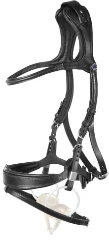 Stübben Trensenzaum Freedom II mit Slide&Lock - Ebony/Ebony - Extra-Groß (EXG) - kombiniertes Reithalter