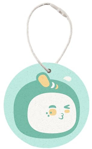 Éponge à vaisselle ronde en pâte de bois avec cordon - Lingette de nettoyage compressée, tampon à récurer, assiettes de lavage pour la maison et la cuisine