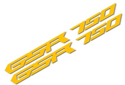 GQUIKGW Motorradaufkleber Reflektierende Aufkleber Für Den Kraftstofftank des Motorrads Für Suzuki GSR 750(Gold)