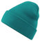 Roughtex Beanie mit Umschlag aus weichem Soft Touch Polyacryl Doppellagiger Strick Basic Wintermütze Emerald