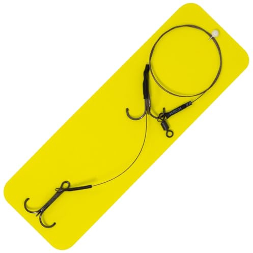 Seika Pro DB 50cm Vorfach - Stahlvorfach mit 2 Drillingen