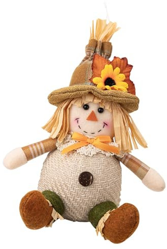 ZOOMIMI Esferas de espantapájaros hechas a mano, decoración para colgar, cómoda esfera colgante de paja para decoración de temporada del hogar