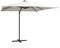 Xichuzi Ampelschirm mit Leuchten und StahlMast, Balkon Sonnenschirm, Marktschirm, Garten, Balkon Schirm, Sonnen Schirme, Balkonschirm, 250 x 250 cm Sand