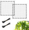 2Pcs Elastic Trellis Netting, 120×120cm Plant Support Scrog Net with 8 Hooks Grow Tent Netting Elastic Mesh Garden Trellis netting Hydroponic Grow Room Plant Trellis Net for Vegetables Fruits Flowers