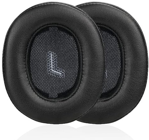 Replacement Ear Pads Compatible with JBL E55BT (E55 BT) Over-Ear Wireless Headphones, Akkiv Replacement Ear Pads Made of Soft Protein Leather and Memory Foam (Black)