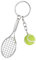 JIYIN Tennis Schläger Schlüsselanhänger, Neuheit Tennis Schläger Schlüsselring Tennisball Anhänger Keychain Kreativer Sport Schlüsselanhänge für Tennisliebhaber Sport Liebhaber