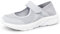 Hsyooes Sandales Femme Chaussures De Marche Réglable Respirante Sabots Mailles Basket Leger Été Pantoufle Confort Enceinte gris EU41