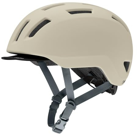 Smith Transit Cycling Helmet – Adult Road Bike Helmet with MIPS Technology – Lightweight Protection for Men & Women – Matte Chalk, Medium