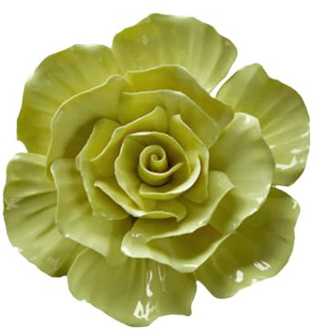 Hemobllo Keramikblume Wandbehang Zum Aufhängen Ornament Für Innen Und Außenbereich Wandhintergrund Dekoration Für Garten Gehwege Oder Eingänge