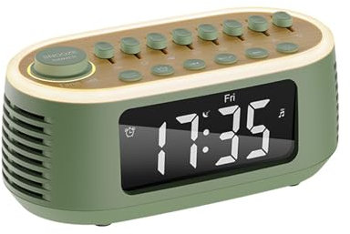 drburpily Altavoz Bluetooth con luz Ambiental, 8 Sonidos Naturales, Despertador, Altavoces inalámbricos con Bluetooth, Ruido para Blanco estéreo