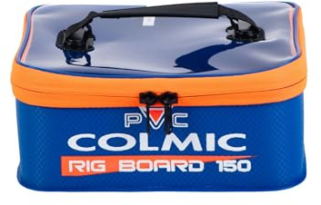 Colmic Rig Board Box Impermeabile EVA | Borsa Porta Rig Board 15 30 cm, Porta Terminali Pesca, Custodia Porta Finale Stagna | Coperchio Trasparente, Cerniere Anti-Salsedine | RIG BOARD 150