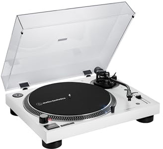 Audio-Technica AT-LP120XBTUSBWH Direct-Drive Turntable (Bluetooth & USB) White