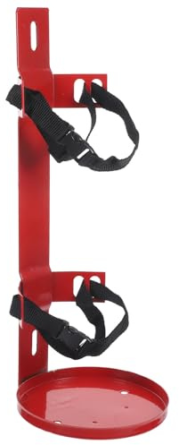 Alipis Porta Estintore Regolabile da Parete Cinghie Rinforzate per Estintori da 5-7 Kg, per Auto e Uffici