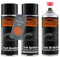 TRISTARcolor Autolack 2K Spraydosen Set für Daihatsu R44 Apricot Candy Orange Metallic Grundlack Basislack 2 Komponenten Klarlack Sprühdose