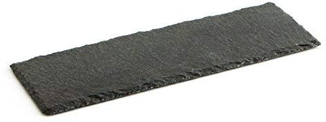 PIATTO PIANO 30 x 15c m RETTANGOLARE ARDESIA NERO PIETRA NATURALE DA SUSHI RISTORANTE CUCINA VASSOIO TAGLIERE PORTATA