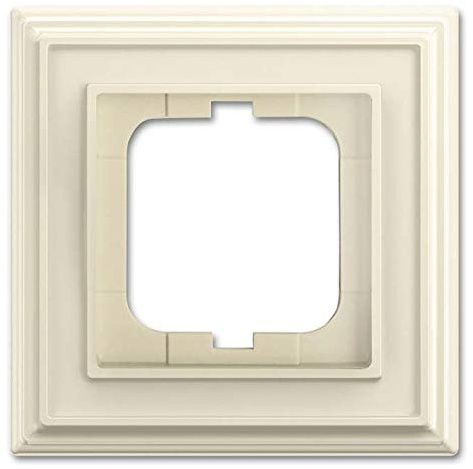 Busch-Jaeger Rahmen 1-Fach 1721-832 Elfenbein/ws Busch-Dynasty Abdeckrahmen 4011395219256