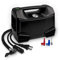 SALKI Compresor de Aire Dual House & Car 230V-12V Portable, Bomba de Aire para Coche y Casa con Doble Salida AC 230V y DC 12V, Compartimento para Boquillas Integrado, Uso Profesional Material Metal