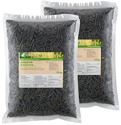Makana Abwehrkräuter Pellets für Tiere (2 x 1,5 kg)