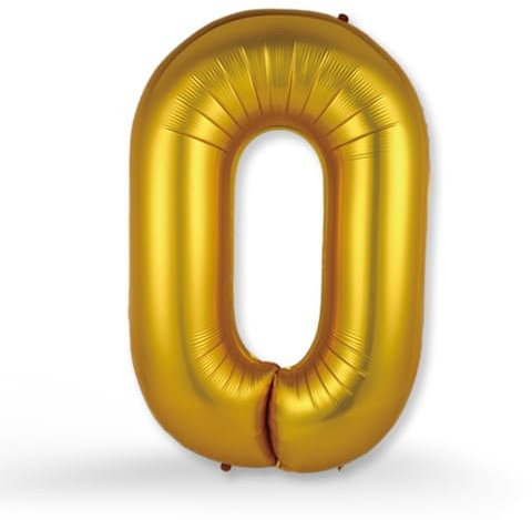 FUNXGO XXL Groß Folienballon Buchstaben O Gold -Riesen Alphabet ca. 100m - Verstärktes Material - Helium oder Luftfüllung - Perfekt für Geburtstag, Hochzeit, Party Dekoration & JGA - Ballon O Gold