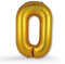 FUNXGO XXL Groß Folienballon Buchstaben O Gold -Riesen Alphabet ca. 100m - Verstärktes Material - Helium oder Luftfüllung - Perfekt für Geburtstag, Hochzeit, Party Dekoration & JGA - Ballon O Gold