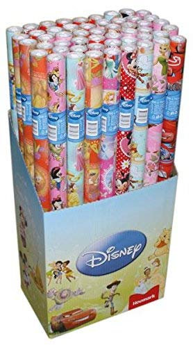 Neu 5 x Original Lizenz Geschenkpapier Kinder Geschenkpapier Cars, Star Wars, Mickey Mouse, Dory, usw...
